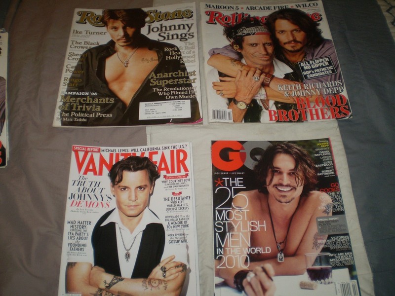 Rolling Stones (2)-GQ- & Vanity Fair Magazines featuring Johnny Depp