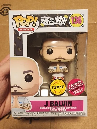 Funko Pop! J Balvin (Limited Edition) Chase #136 in Protector Green Hair Variant