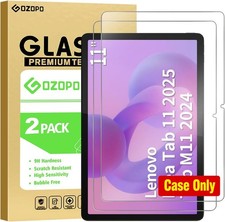 Case for Lenovo Idea Tab 11" 2025 - 2-Pack Screen Protector Included