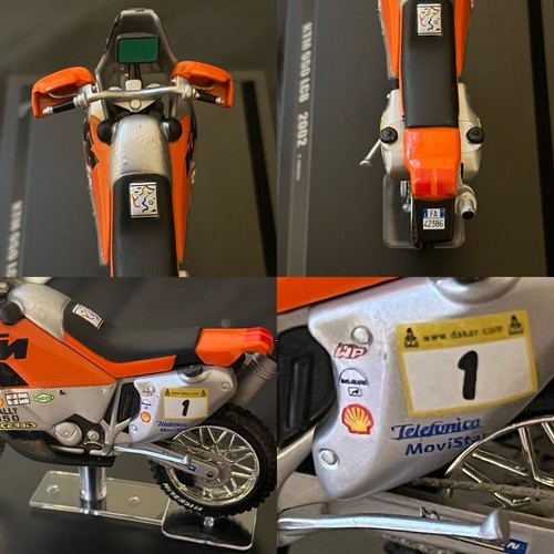 1/24 scale KTM 9 LC8 2 F.Meoni Off-road Vehicle Dakar Rally Akrapovic Muffler - Picture 5 of 10