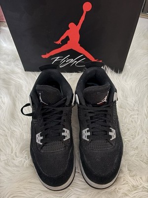 Air Jordan 4 Retro SE (GS) 6.5Y Black Gray White DV0553-006