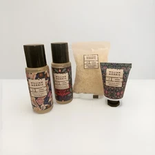William Morris At Home White Iris & Amber Bath & Body Travel Set 4pc