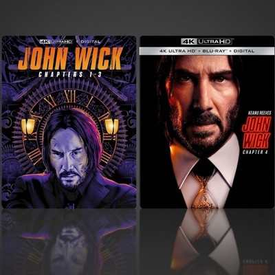 John Wick 1 - 4 (4K UHD- Blu Ray) Brand New Free Shipping
