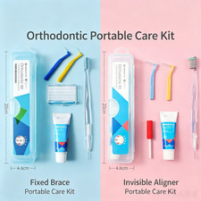 Orthodontic Portable Care Kit Travel Set for ...