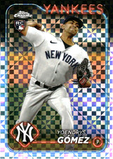 2024 Topps Chrome X-FRACTORS #160 Yoendrys Gomez RC New York Yankees