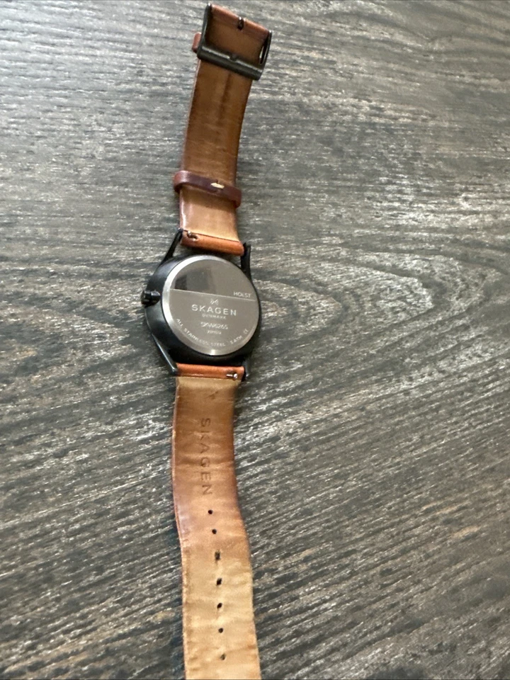 Skagen Holst Multifunction Black Dial Light Brown Band Men's Watch SKW6265 - Image 4 of 4