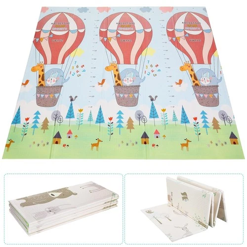 Krabbelmatte Spielmatte Baby Schadstofffrei Faltbar Spielunterlage 200x180x1cm