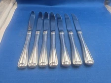 Lot of 7 Gorham MONET Stainless Dinner Knives 9"