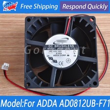 New Inverter Case Cooling Fan For ADDA AD0812UB-F71 8CM 8038 12VDC 0.52A 2Pins