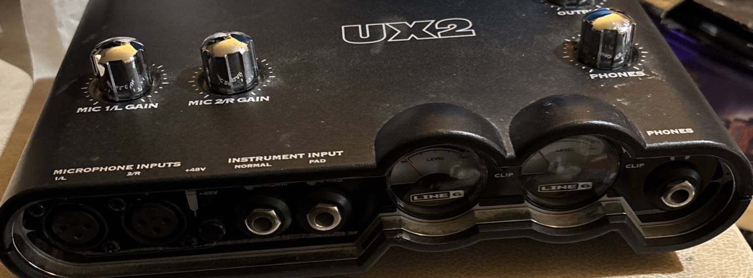 Line 6 TonePort UX2 Guitar Digital Desktop Audio Interface USB image 2