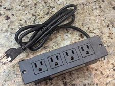 Power Cable 4 Outlets Plugs Furniture Unit Jenson Enterprise Model: JN00-03-04