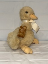Steiff Classic Duck Plush Stuffed Animal Beige Ribbon Tag 8890 Toy 1970/1980