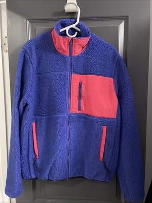 NWT PENFIELD MATTAWA FLEECE JACKET ROYAL BLUE HOT PINK MENS SIZE L