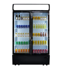 Oliver 25.1 Commercial Double Glass Door Refrigerator Cooler Merchandiser GDM25