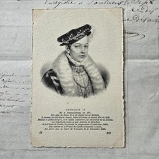 Old postcard King Francis II postcard 1900 antique postcard PC