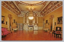 Vintage Henry Morrison Flagler Museum Music Room Postcard Palm Beach FL
