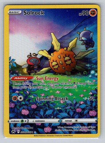 Pokemon Solrock GG15/GG70  Rare Crown Zenith Galarian Gallery NM