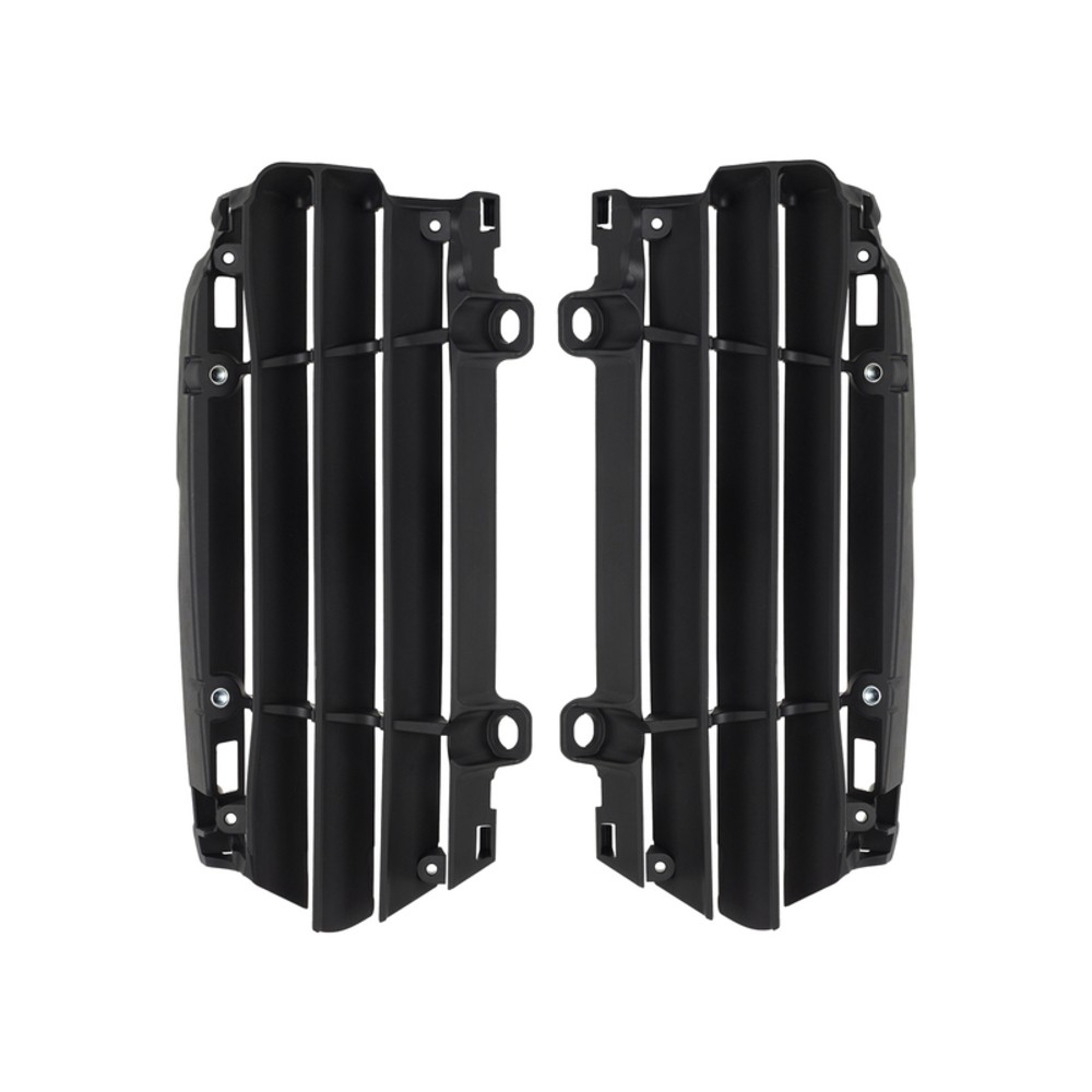 Free Shipping Polisport Black Radiator Shrouds For Motorcycle Parts