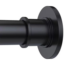 72 In. Stainless Steel Tension Mounted Adjustable Heavy Duty Spring Shower Curta