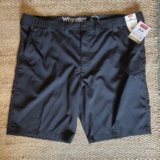 Wrangler Men's Outdoor Performance Relaxed Fit Utility Cargo Short NWT 42  Black