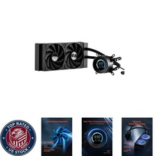 Advanced Cooling 240mm AIO CPU Water Cooler with Customizable Display & High RPM