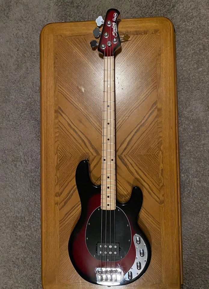 Sterling by Musicman Stingray Ray34 Ruby Red Burst Finish (RARE) - Image 3 of 4
