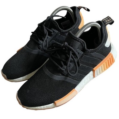 Adidas NMD R1 Sneakers Black Beam Orange Colorway Womens 7.5 GW9463