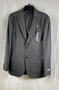 Michael Kors Men's Keates Classic Fit Herringbone Blazer Charcoal Grey 38R NWT