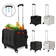 Shopping Trolley Trolley Klappbarer mit Räder Einkaufskorb Transportwagen