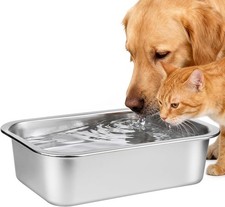 Ohtomber 0.85 Gallons Stainless Steel Dog Bowl, Pet Water  Food Bowl