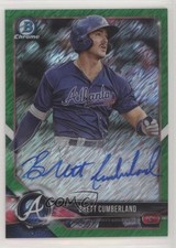 2018 Bowman Chrome Green Shimmer Refractor /99 Brett Cumberland #CPA-BC Auto 7qg