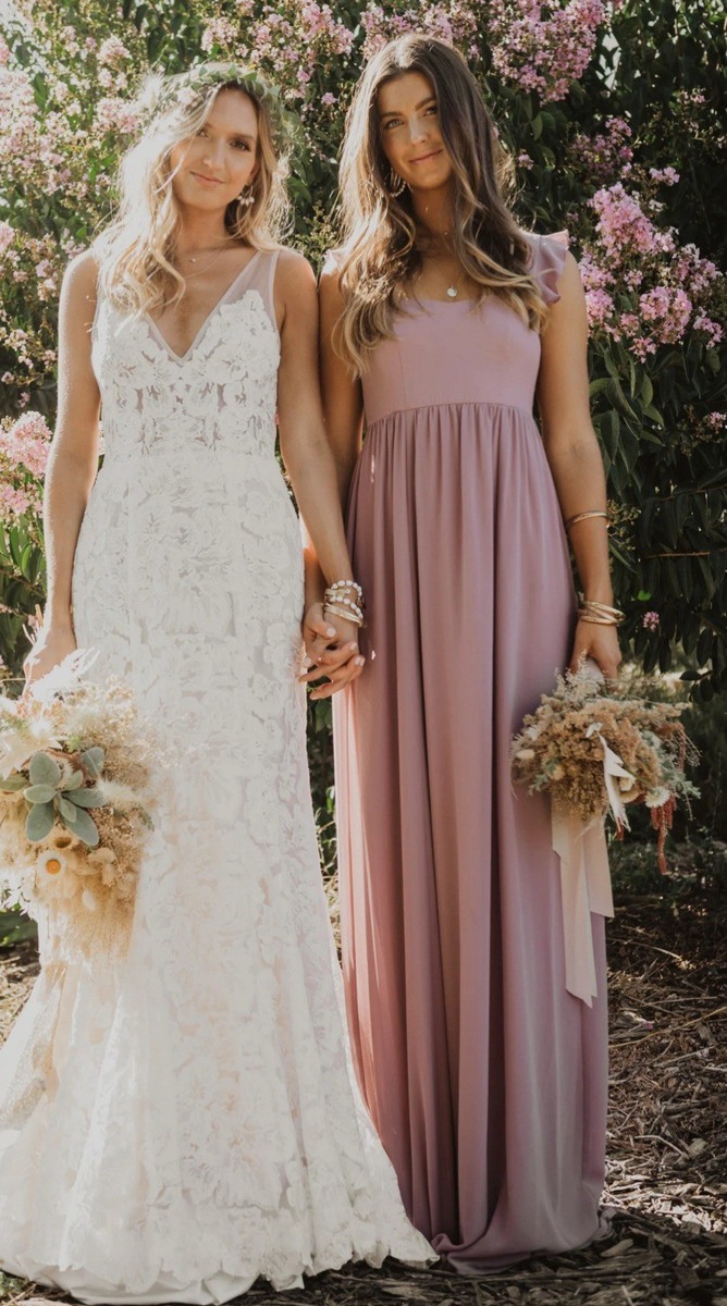 lace and mesh maxi dress Deep-V Cutout Mesh Maxi Dress