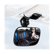 Baby Car Mirror, 360 Adjustable Clip-on Vehicle Wide Angle Clip-on Style