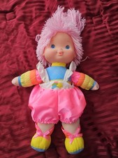 Rainbow Brite Tickled Pink Vintage 1983 Hallmark Baby Bright Doll Pink Hair 14"