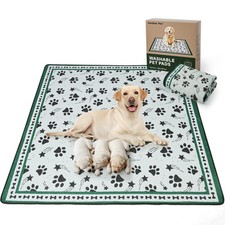 Washable Dog Pee Pads, 72'' x 72'' Non Slip Dog Mats with Great Urine Absorpt...