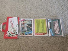 1980 TOPPS BASEBALL UNOPENED HOLIDAY RACK PACK Reds 2 Panels  Johnny BENCH