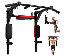 Yes4All Heavy Duty Wall Mounted Pull Up Bar Multi-Grip Chin-Up Bar for Home Gym