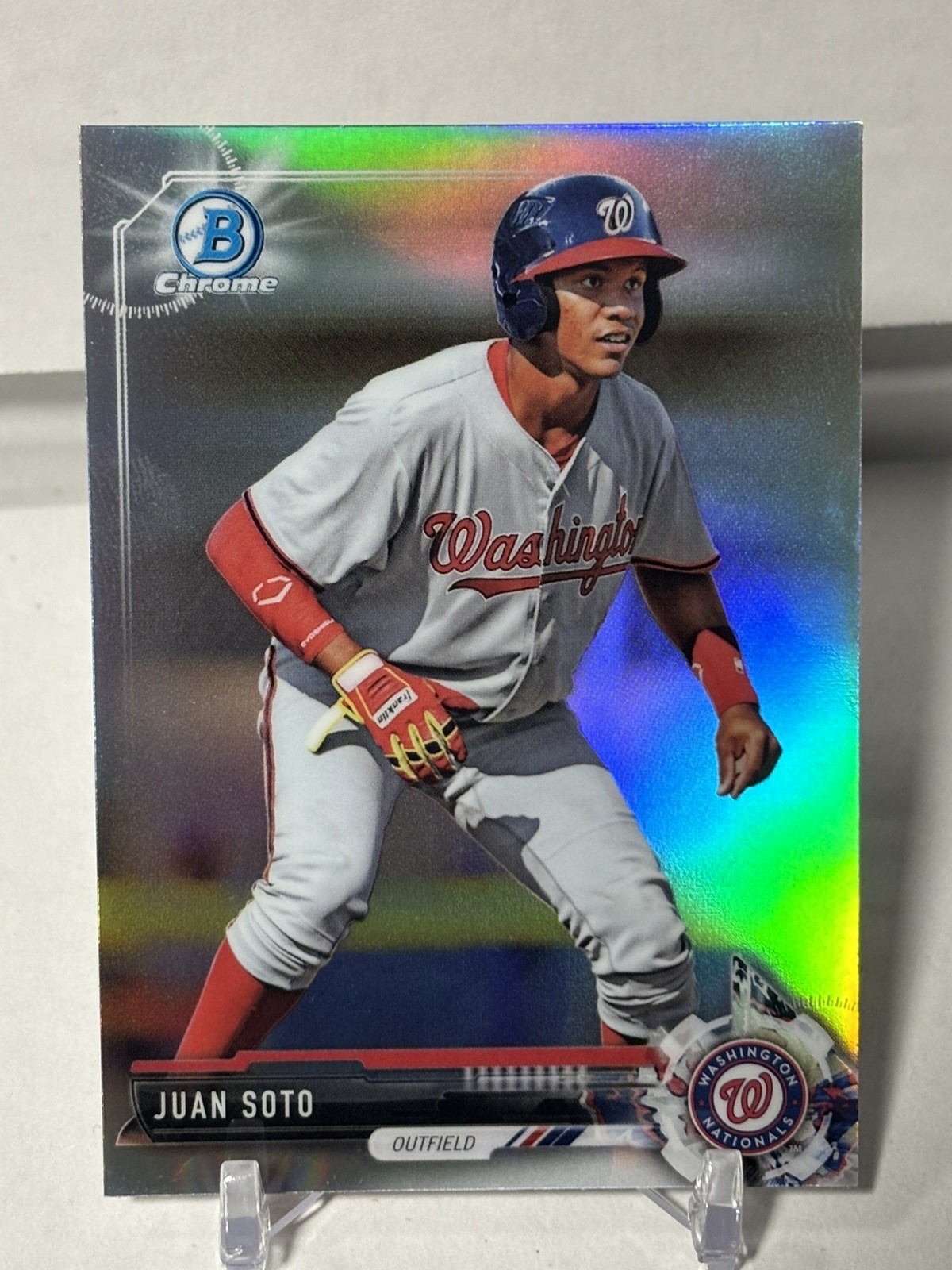 2017 Bowman Draft Juan Soto Chrome Prospect Refractor #BDC-162 Nationals