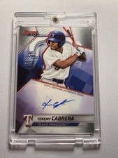 Topps 2025 Bowman's Best Yeremy Cabrera Texas Rangers Autograph Card #B25-YCA