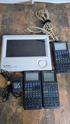 Sharp OHP PROJECTION PANEL EL-9600C 9300C Vintage Graphic Calculator & EL-92T 