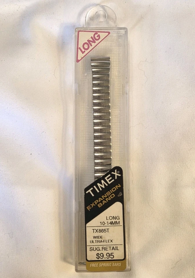 Banda de Expansión Timex TX865T 10-14 mm Largo Tono Plateado Ancho Ultra Flex Foto 2 de 4