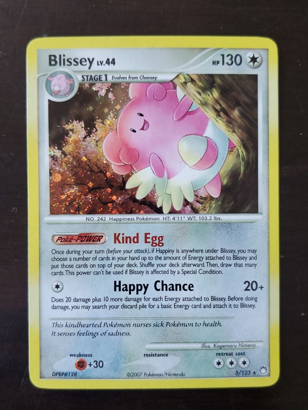 Pokémon Blissey 5/123 Mysterious Treasures Holo Rare