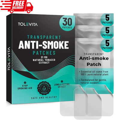 TOLEVITA Anti- Smoke Herbal Patches Transparent 21 mg | Quit Smoking Patches 