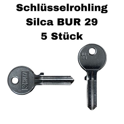5x Schlüsselrohling Silca BUR 29