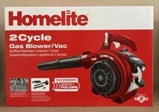 Homelite Gas Handheld Blower Vacuum 150-MPH 400-CFM 26cc Anti-Vibration Handle