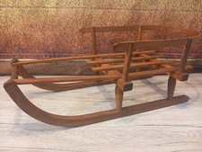 Alter Puppenschlitten Holzschlitten  Erzgebirge Deko