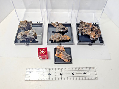 Reseller Lot Mineral Specimen Estate Hoard Appears To Be Goethite Display Boxes