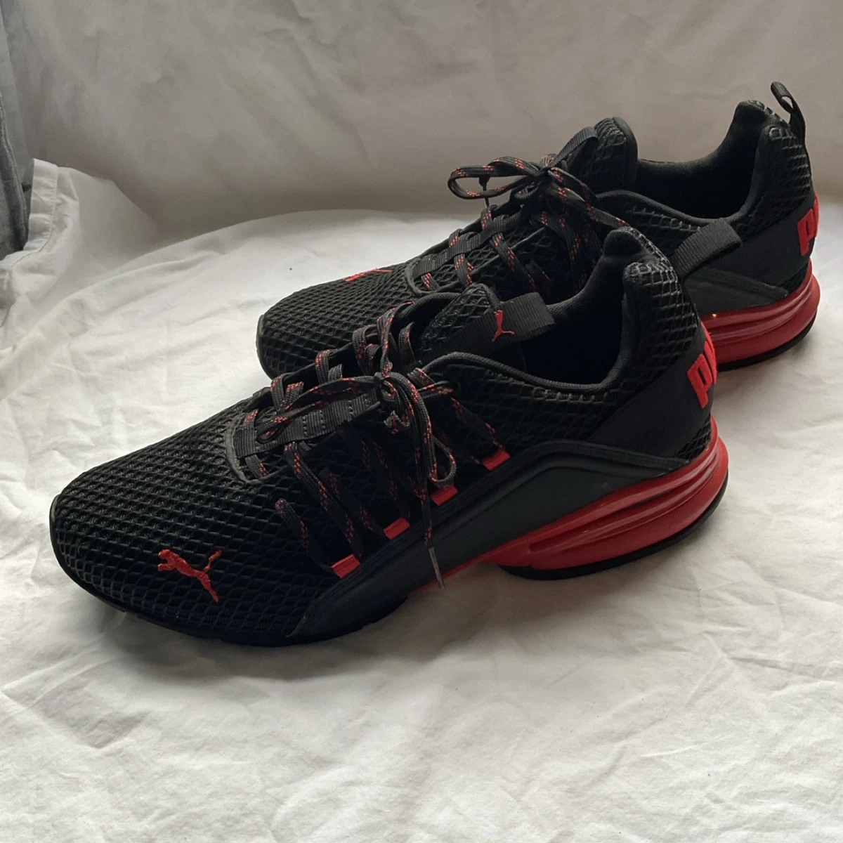 Puma Axelion Spark Black High Risk Red for sale | eBay