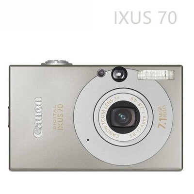 Canon IXUS 70 SD1000 7.1MP 3X Optical CCD Vintage Digital Camera - Silver
