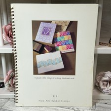 1999 Hero Arts Rubber Stamp Catalog Spiral Bound Vintage Card Making Stamping